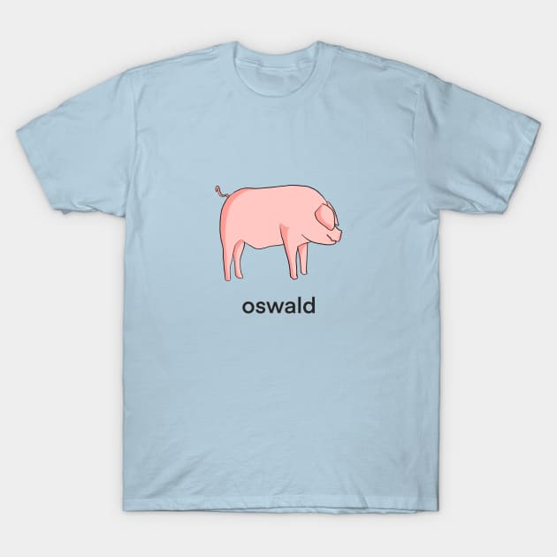 Funny pig Oswald T-Shirt by Cyniclothes